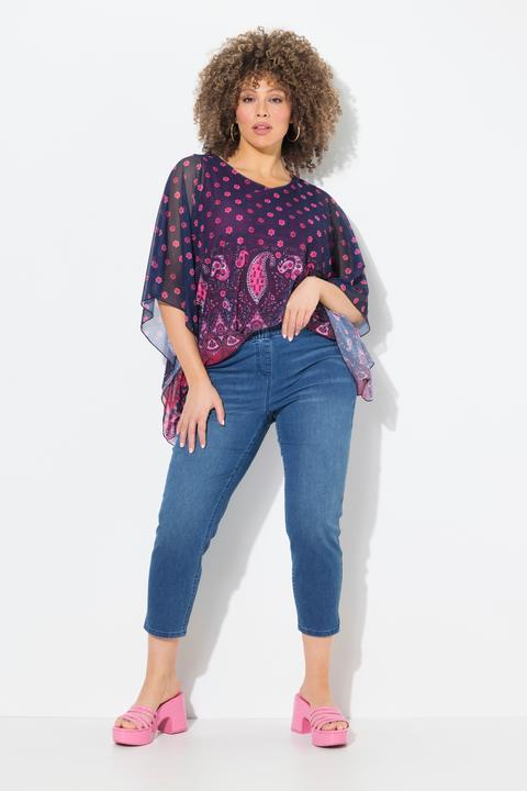 Produktbild Ulla Popken 7/8-Jeggings Sienna, konisches Bein, Denimoptik (54)