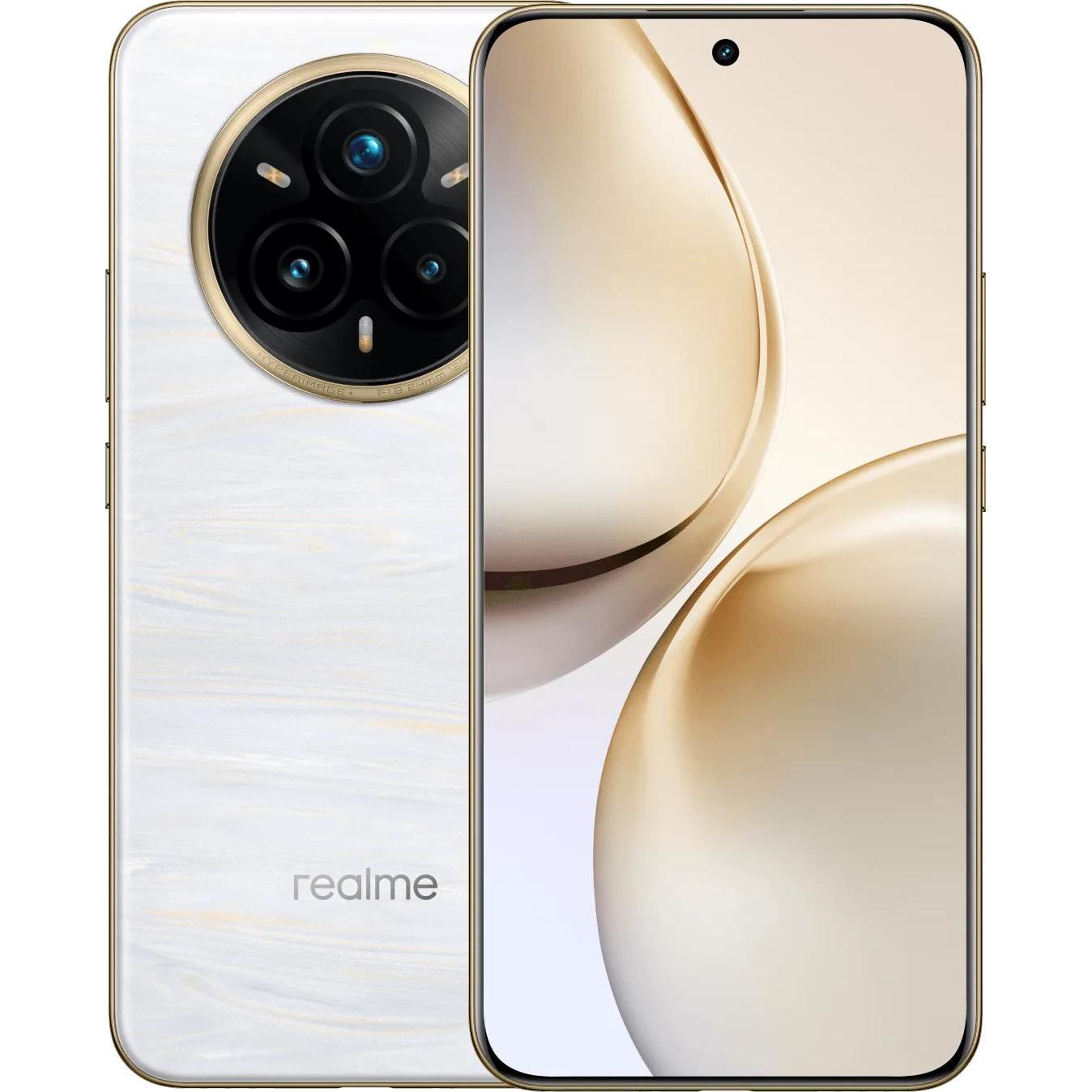 realme 14 Pro+ 5G 8GB/256GB Weiss (256 GB, Pearl White, 6.85", 50 Mpx, 5G), Smartphone, Weiss