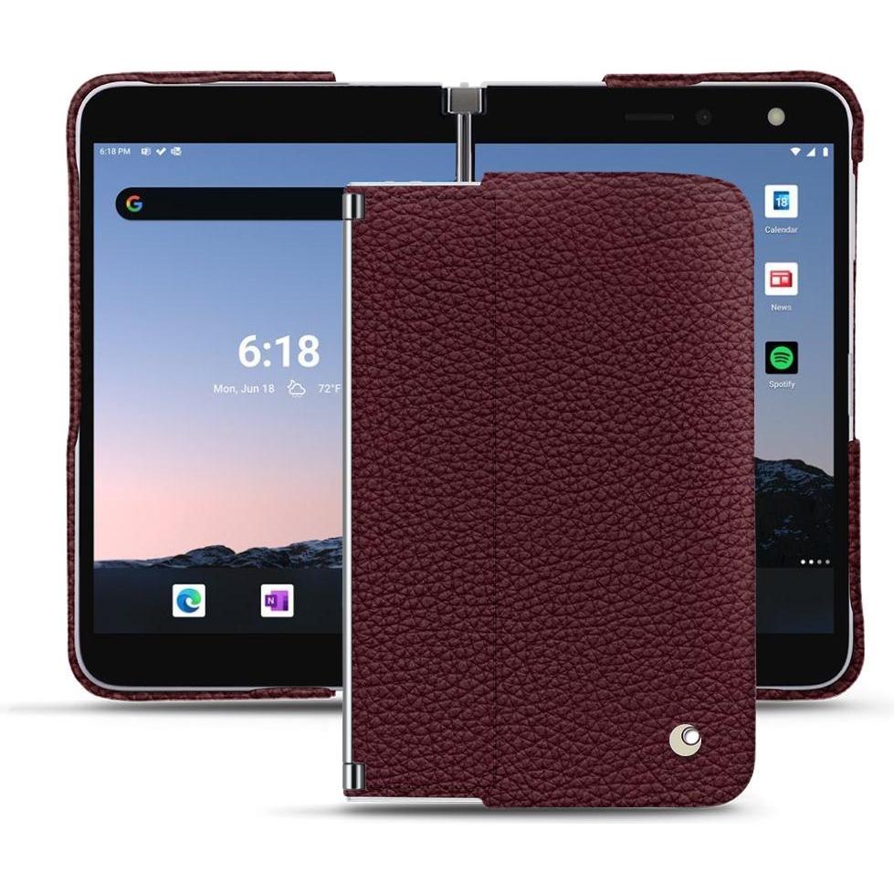 Noreve Lederschutzhülle (Microsoft Surface Duo 2), Smartphone Hülle, Violett