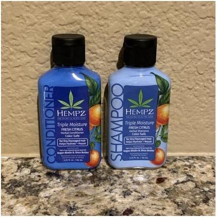 Immagine prodotto Hempz Triple Moisture Herbal Fresh Citrus Shampoo & Conditioner 2.25 oz (Set per la cura dei capelli)