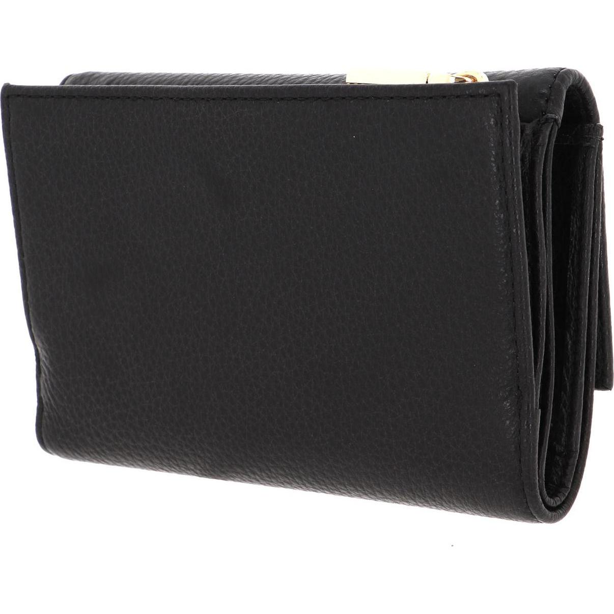 Coccinelle Donna Nero Donne, Portafoglio, Borsa Metalic Soft Medium,