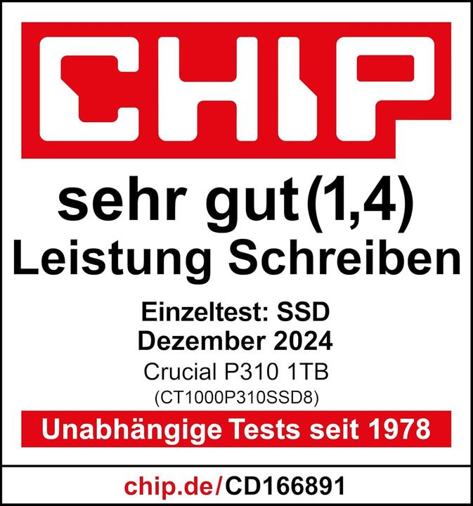 Actual product image Crucial P310 (1000 GB, M.2, M.2 2280)