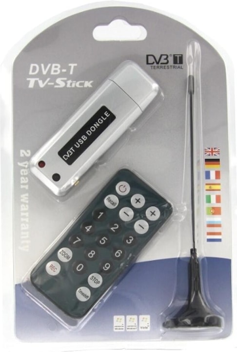 Actual product image OEM USB DVB-T receiver incl. 28 dB DVB-T antenna (DVB-T)