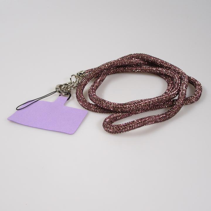 Image du produit PhoneLook Lanière universelle Glitter Strass pour coques de smartphone Bordeaux