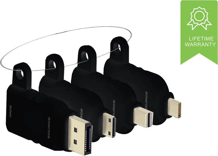 Image du produit Vision Adaptateurs mDP/DP/mHDMI vers HDMI (0.45 m)