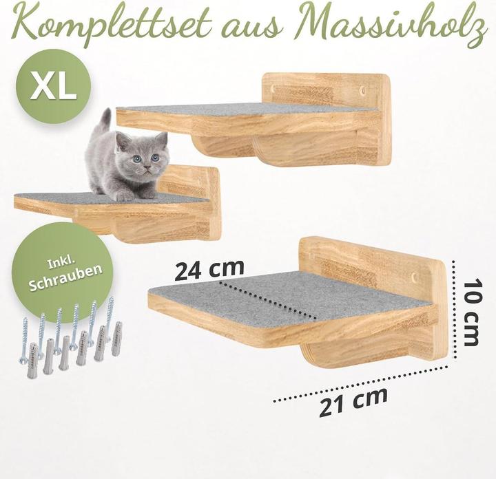 Produktbild Woowood Katzen Kletterwand-Set (Braun)