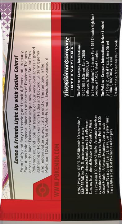 Actual product image Pokémon Prismatic Evolutions (English, Bundle)