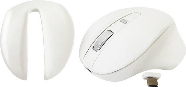 Productafbeelding Matias M20DCW Ergonomische Maus Kabellos Optisch Weiss 4 Tasten 1000 dpi, 1600 (Draadloze)