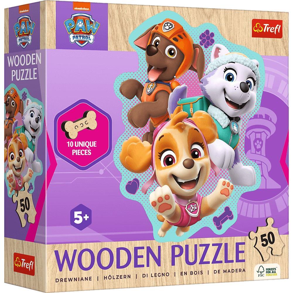 Trefl Holz Puzzle Junior 50 - Paw Patrol (50 Teile)