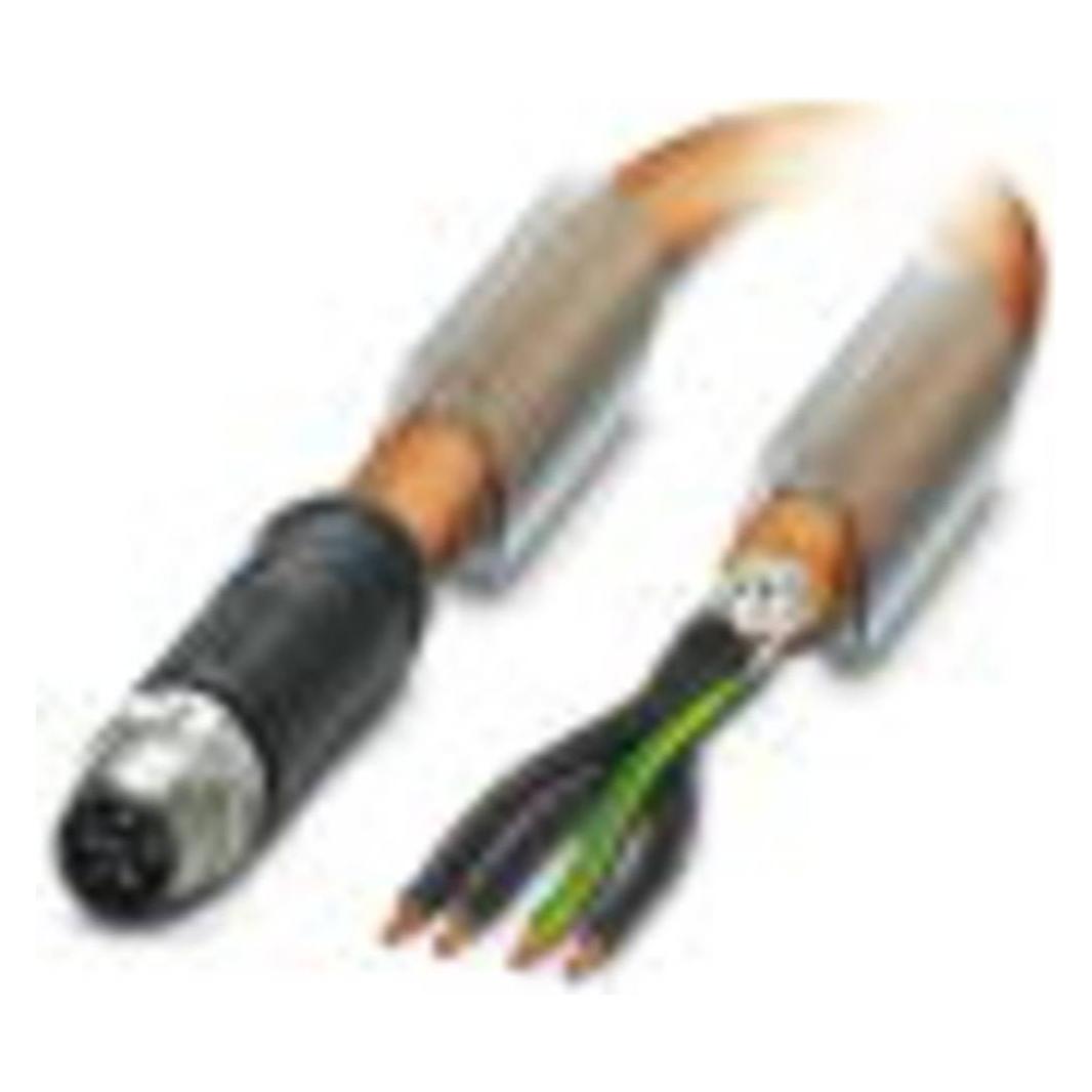 Phoenix Contact Nero/Verde/Giallo M12 Sac Cable, S-Encoded, 3-Pos. + Pe, Cavo + Spina Elettrica,