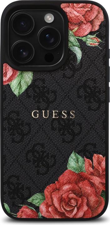 Image du produit Guess GUHMP16XP4ROPEMCK iPhone 16 Pro Max 6.9 noir/black hardcase 4G Flowers Print MagSafe (Apple iPhone 16 Pro Max)