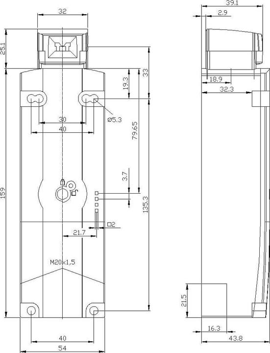 Image du produit Siemens Interverrouillage de sécurité 1S 2Ö 24VDC