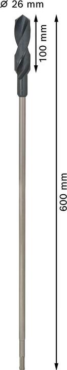 Actual product image Bosch Professional Zubehör PRO Wood HSS installation drill bit, 26 x 100 x 600 mm (26 millimetres)