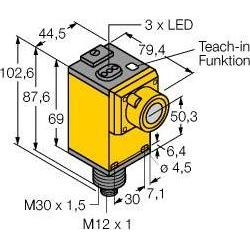 Turck Sensore a ultrasuoni, Pulsante + Interruttore
