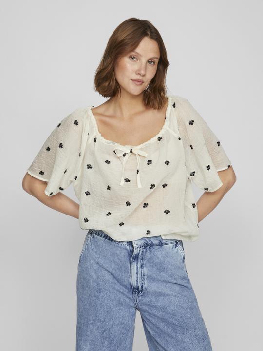 Image du produit Vila Haut fleuri à manches courtes (34)