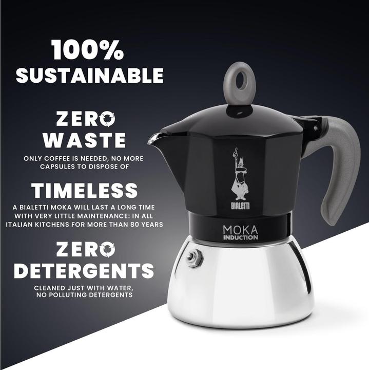 Actual product image Bialetti moka induction (4 T.)