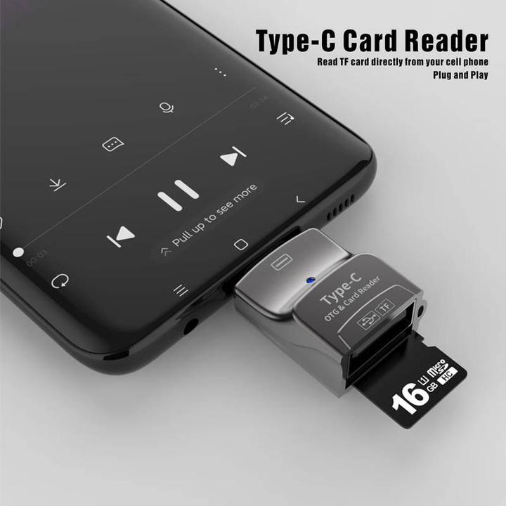 Produktbild PhoneLook USB-A & SD Speicherkarten auf USB-C AdapterAdapter für Smartphones + Tablets + MacBook (USB Typ C, USB-A)