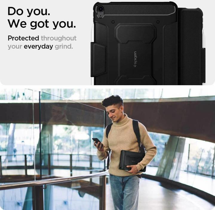 Actual product image Spigen RUGGED ARMOR quotPROquot IPAD AIR 4 2020 (IPad Air 4th Gen. 2020, iPad Air 2022 (5th Gen))