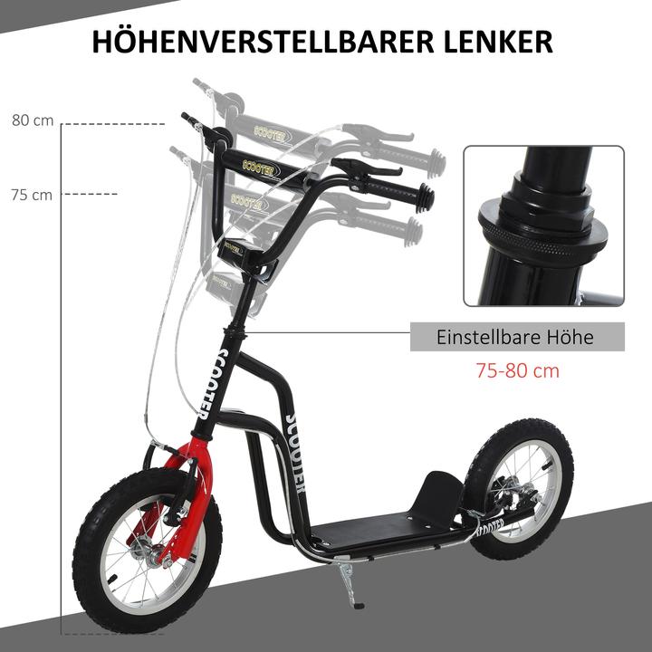 Actual product image Homcom Children's scooter with height-adjustable handlebars