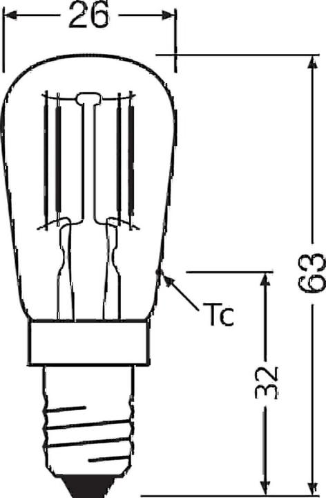 Produktbild Ledvance LED-Lampe (E14, 110 lm, 1x)