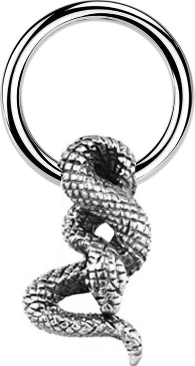 Immagine prodotto Star Piercing Anello Micro Closure argento Snake argento (Ottone, Acciaio chirurgico 316L)