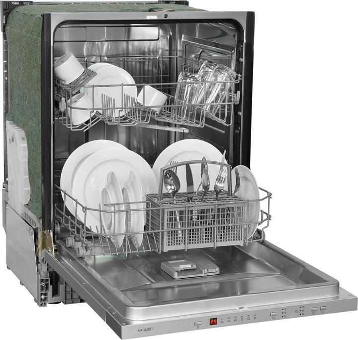 Produktbild Exquisit EGSP6312-E-030DE silber, Geschirrspüler (Einbaugerät)