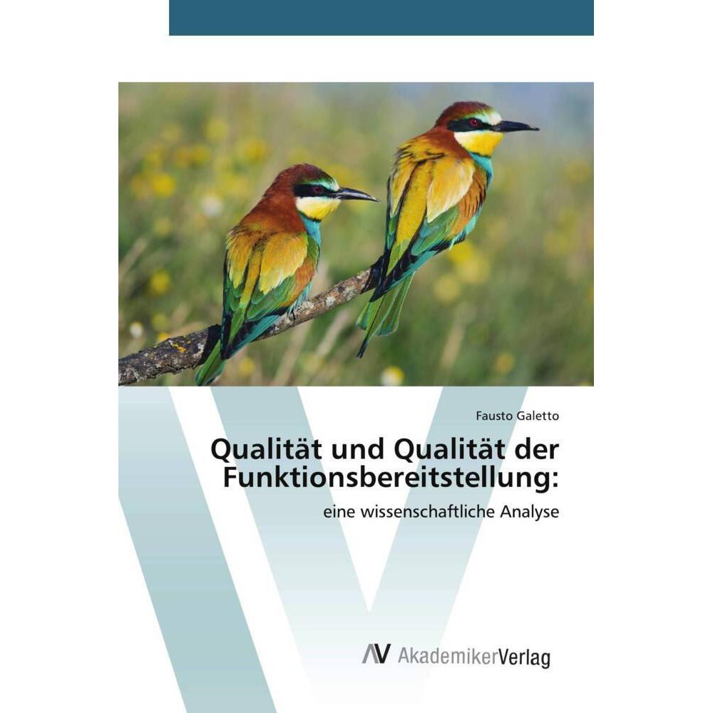 Qualität und Qualität der Funktionsbereitstellung:, Fachbücher von Fausto Galetto