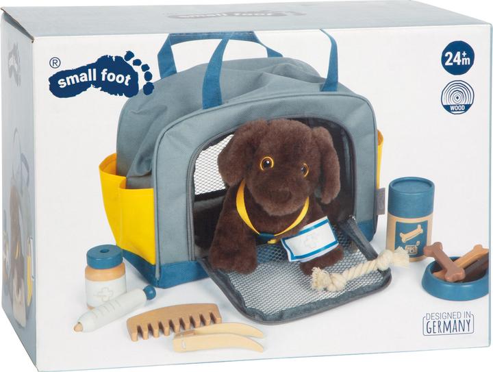 Image du produit small foot Hund mit Tasche und Pflege-Set (20 cm)