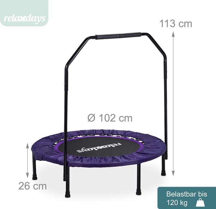Actual product image Relaxdays minitramp (102 cm)