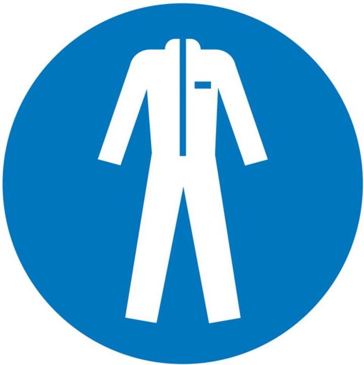 Produktbild BRW Gebotsschild Schutzkleidung benutzen - Ø 20 cm