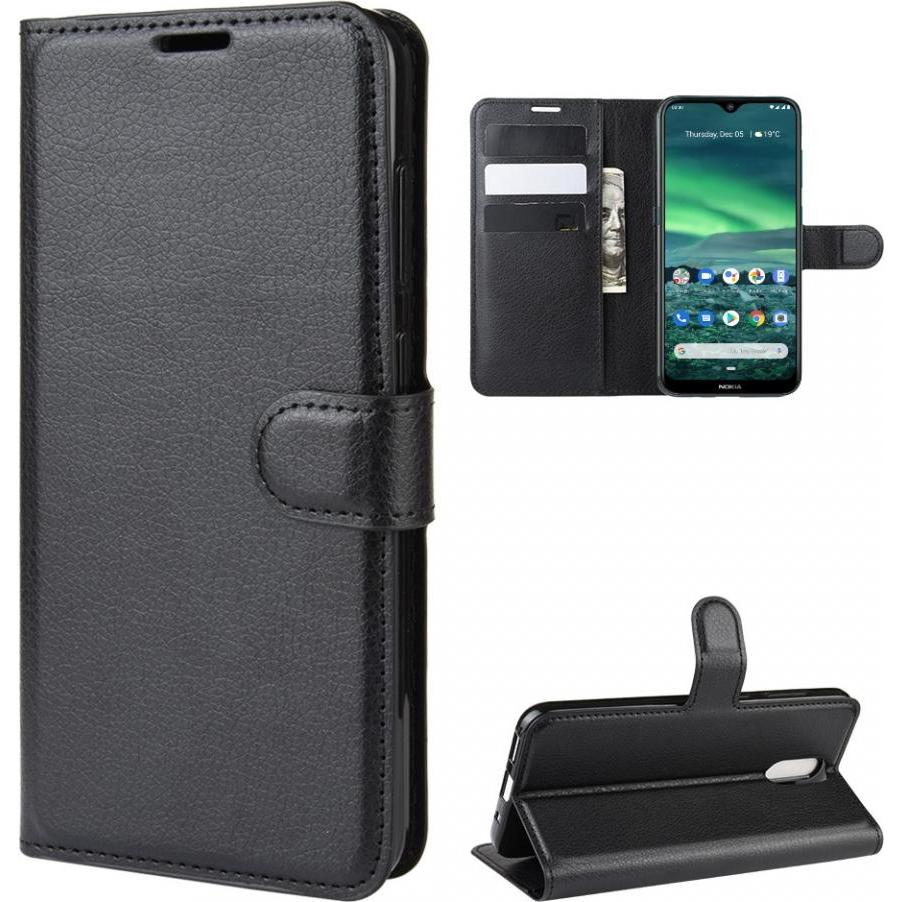 Screenguard Nokia 2.3 Leather Guard Lederhülle (Nokia 2.3), Smartphone Hülle, Schwarz