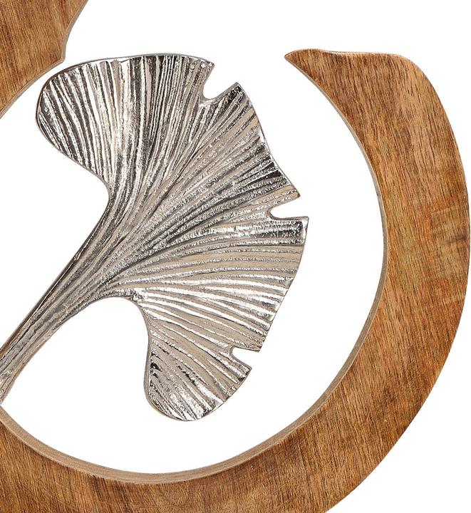 Actual product image Natura Punto Metal Deco Ginkgo Leaf
