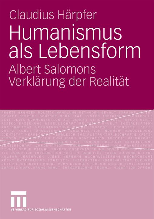 Produktbild Humanismus als Lebensform (Deutsch, Claudius Härpfer, 2009)
