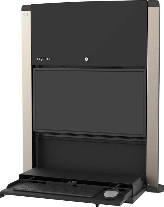 Ergotron CareFit, Enclosure, 609.6 - 685.8 mm (24 - 27"), 33.5 kg, Black (Wall, 27")