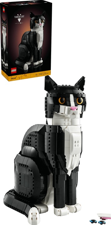 Produktbild LEGO Schwarz-weisse Katze (21349, LEGO Ideas, LEGO Seltene Sets)