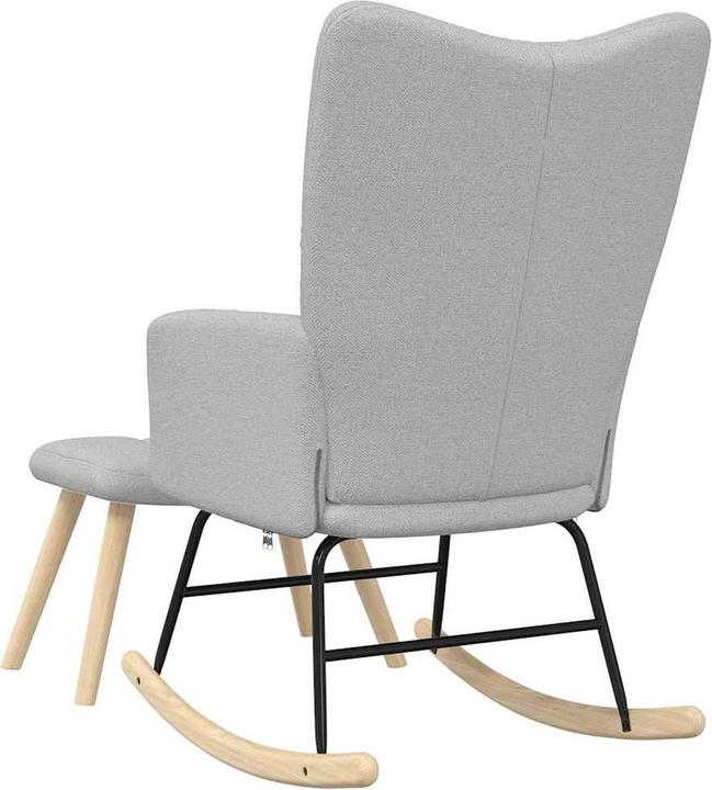 Actual product image vidaXL Schaukelstuhl mit Fusshocker