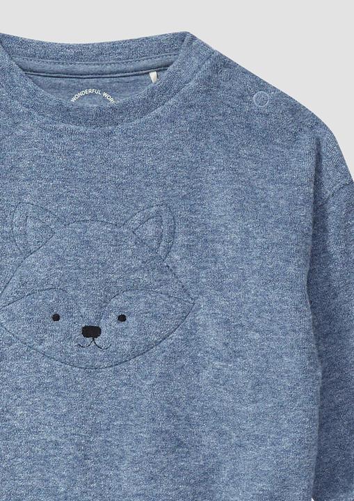 Produktbild s.Oliver Sweatshirt Warmes Sweatshirt mit Frontapplikation und Struktur (80)