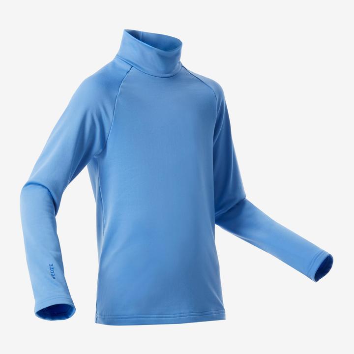 Actual product image Wedze Ski underwear functional shirt children high collar - BL 500 blue (116)