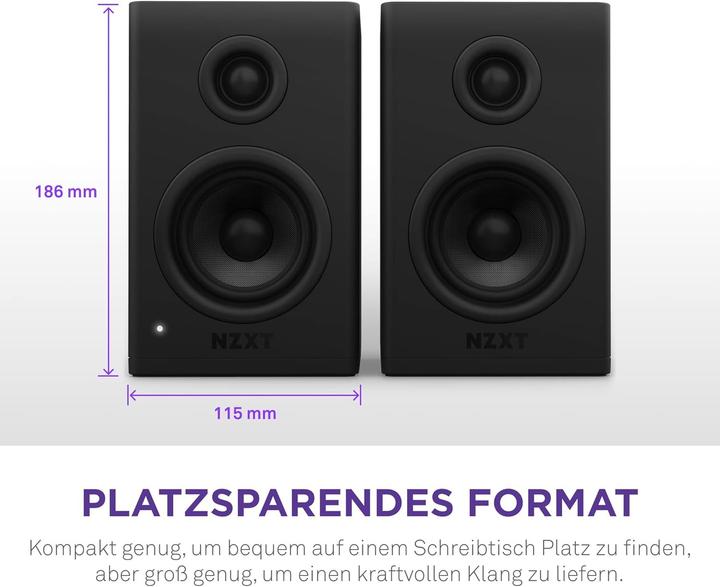 Produktbild NZXT Speakers 3" Black V2 EU Power cord AP-SPKB2-EU retail