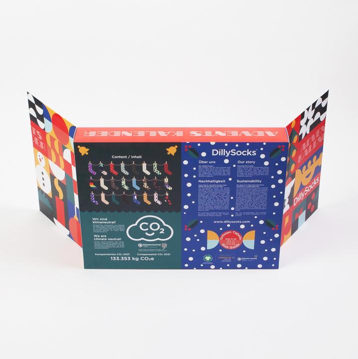 Actual product image DillySocks Advent calendar