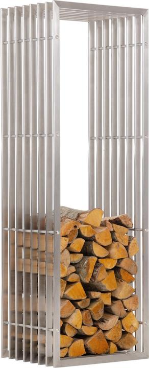 Immagine prodotto CLP Porta legna Irving 40x50x150, acciaio inox (40 x 50 x 150 cm)