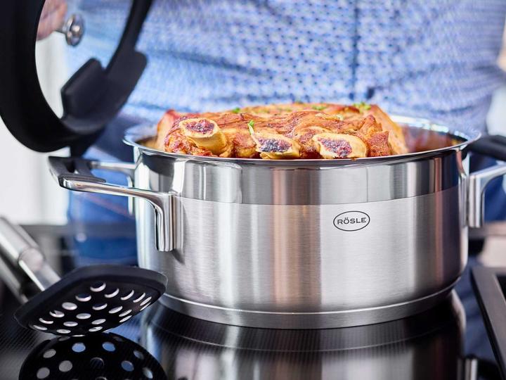 Produktbild Rösle Kochtopf SILENCE PRO Stahlgrau (24 cm, Bratpfanne, Edelstahl)