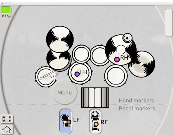Produktbild Aerodrums Air-Drumming Schlagzeug E-Drum mit Kamerastativ (E-Drum)