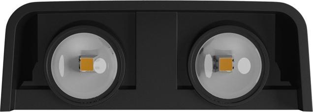 Productafbeelding Wall-mounted outdoor light 4W, LED, CCT, 400lm, IP54, black (400 lm, IP54)