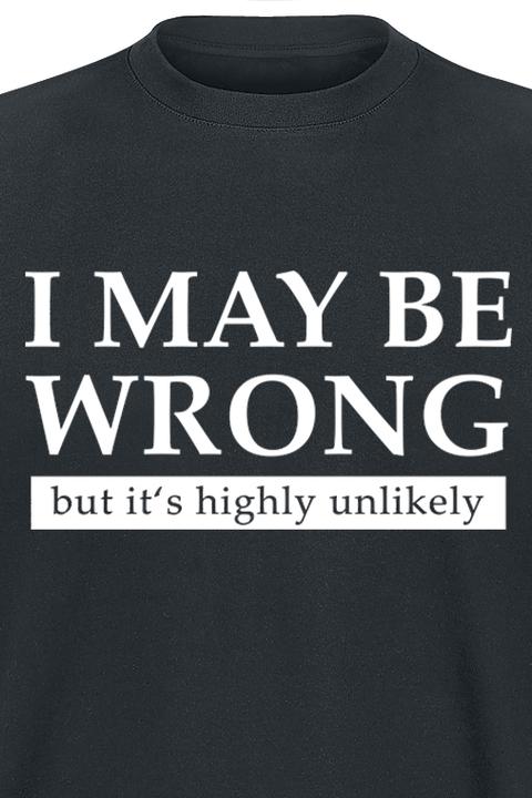 Produktbild Gaming-Sprüche I May Be Wrong But It's Highly Unlikely (M)