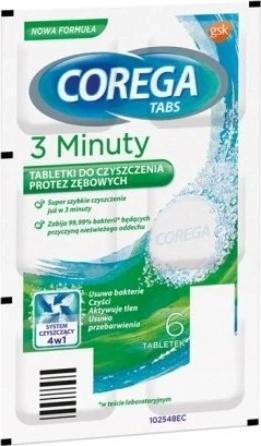 Corega Tabs Cleaning Tablets In Prosthes 6 Tablets (Körperlotion)