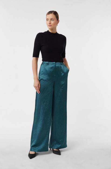 Produktbild Comma Hose Wide Leg Hose aus Crinkle-Satin (38)