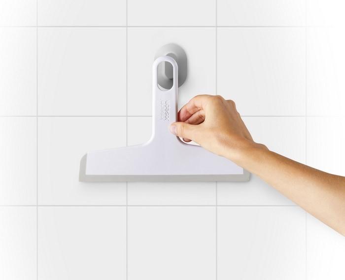 Actual product image Joseph Joseph Duschabzieher mit Halterung, Weiss, DUO