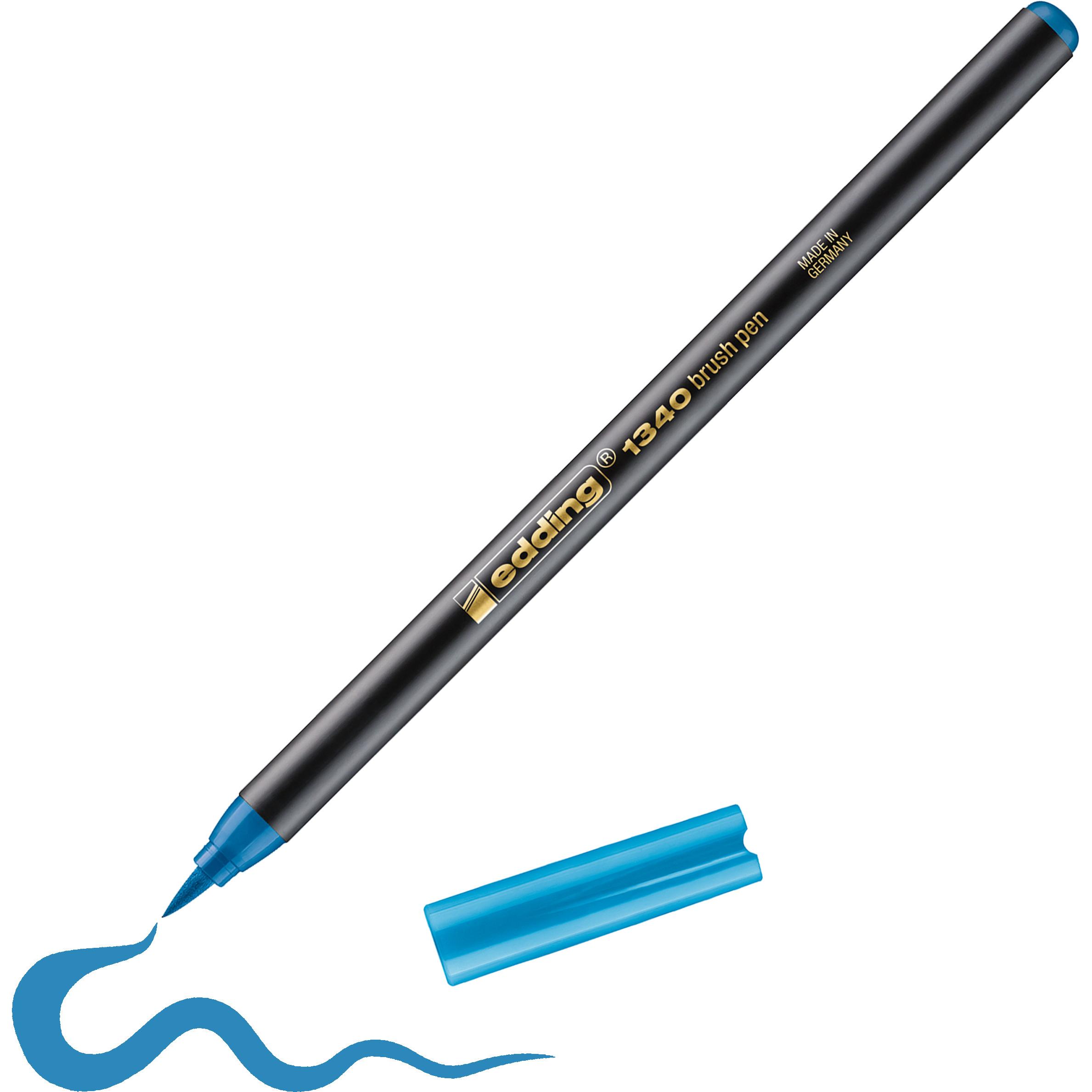 Thumbnail - 10x Edding, Malstifte, Brushpen 1340 (Hellblau, 1 x)