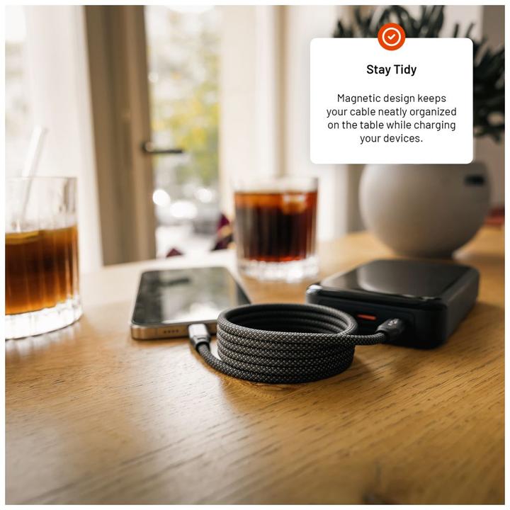 Image du produit Fixed Magnetisches Ladekabel USB-C auf USB-C 2m 240W (2 m, USB 2.0, 240 W)